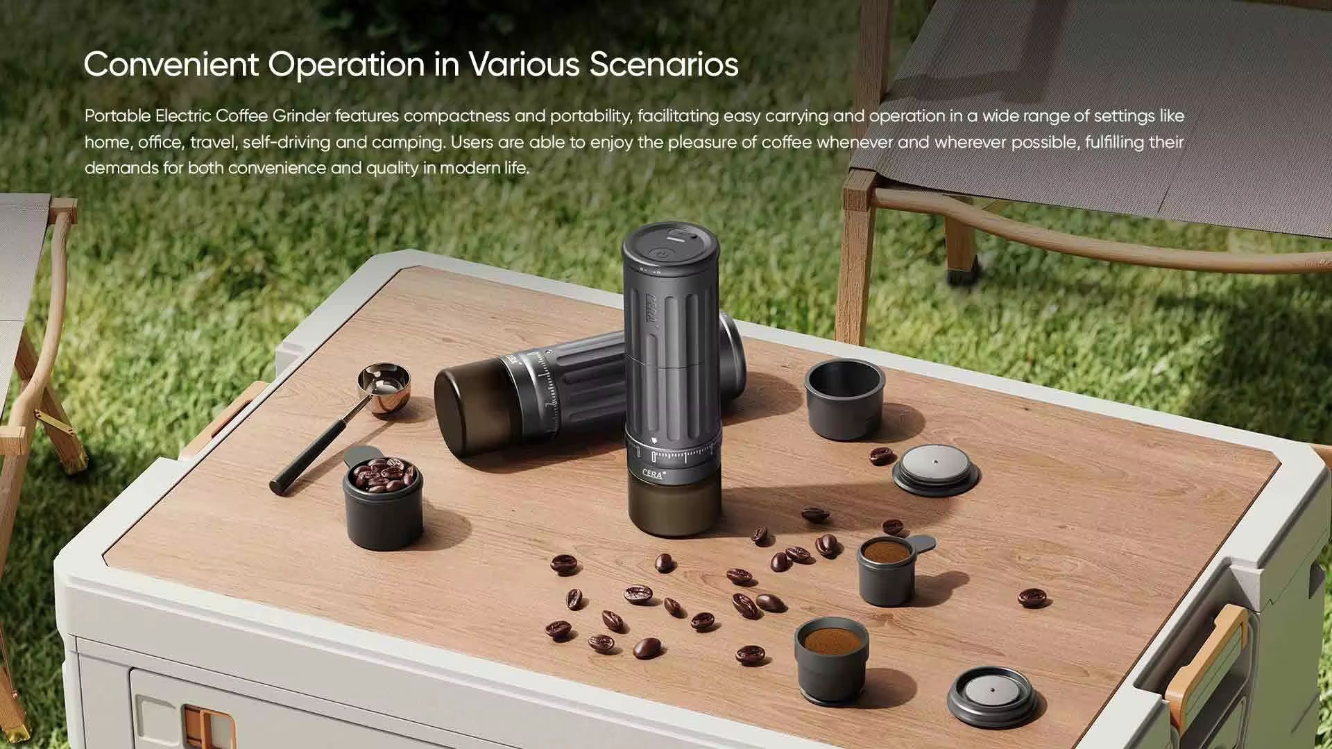 Cera+ Portable Electric Coffee Grinder - Image 7