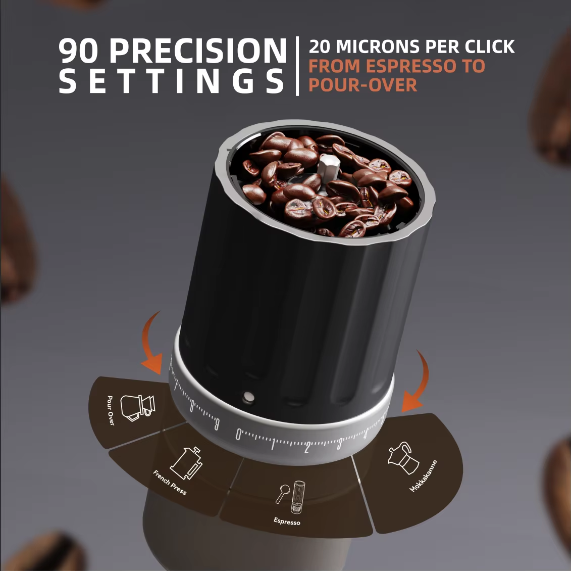 Cera+ Portable Electric Coffee Grinder - Image 9